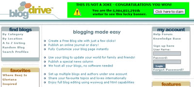 blogdrive.comTOP�y�[�W�摜